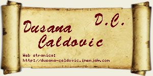 Dušana Ćaldović vizit kartica